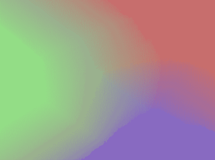 Gradient w 2 bitowej głębi kolorów z ditheringiem