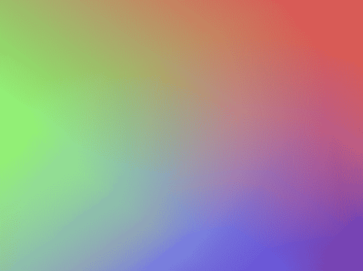 Gradient w 4 bitowej głębi kolorów z ditheringiem