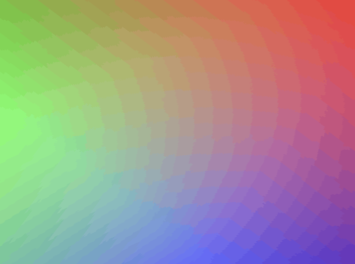 Gradient w 8-bitowej głębi kolorów.